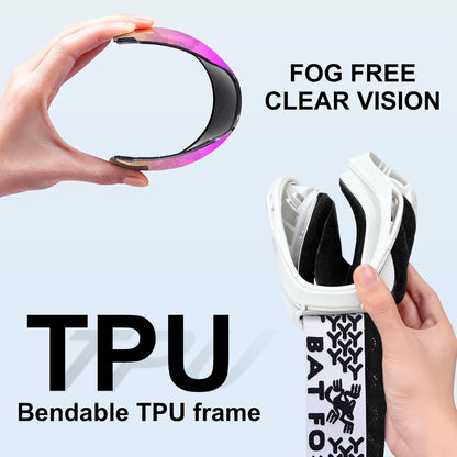 Dirt Bike ATV Goggles Motorcycle Gear Riding Motocross Dirtbike 4-Wheeler MX DH Accessories Goggles Glasses for Men Women Youth UV400 Protection Dust-Proof Anti-Slip Strap