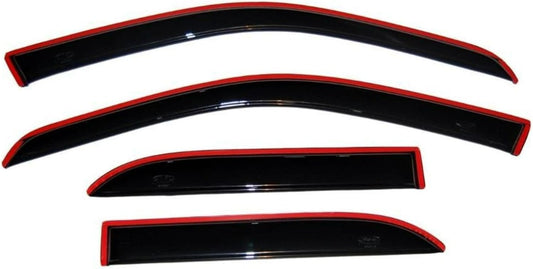 Auto Ventshade [] In-Channel Rain Guards for 1999 - 2007 Mazda B3000; 1999 - 2009 Mazda B4000 Extended Cab; 1999 - 2011 Ford Ranger, SUPERCAB ONLY | Window Vent Visors, 2 Pcs. - Smoke | 192083