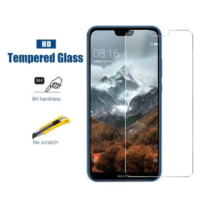 3PCS 2PCS Screen Protector for Huawei P30 P40 P20 Mate 20 Lite Y6 Y7 Tempered Glass on Huawei P Smart Z 2019 2021 Nova 5T Glass