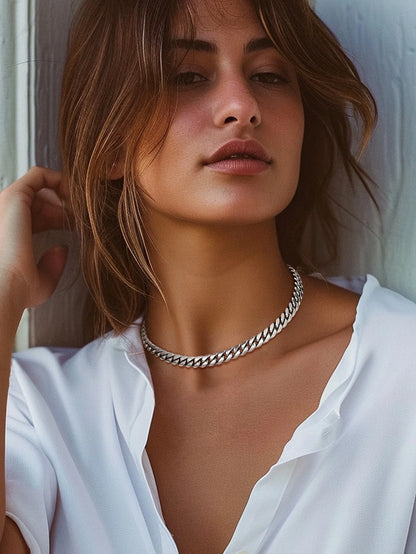 Hip Hop Men Necklaces Curb Cuban Chains 20Inch 10Mm Stainless Steel Chains Gift for Mens